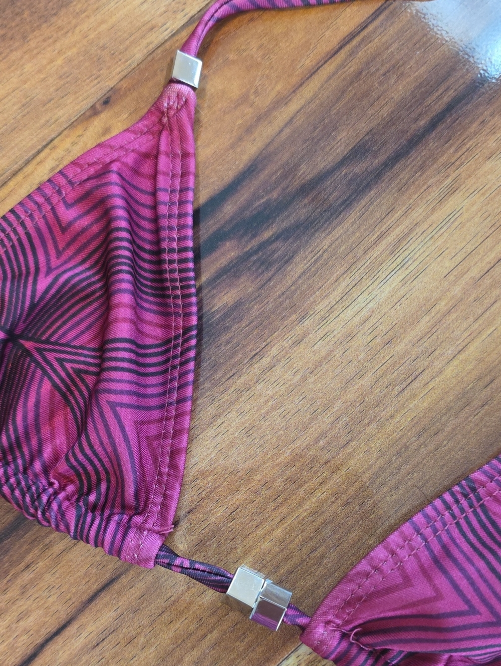 Beach Beaded String Bikini Top & Bottom - Violet - Picture 12 of 12